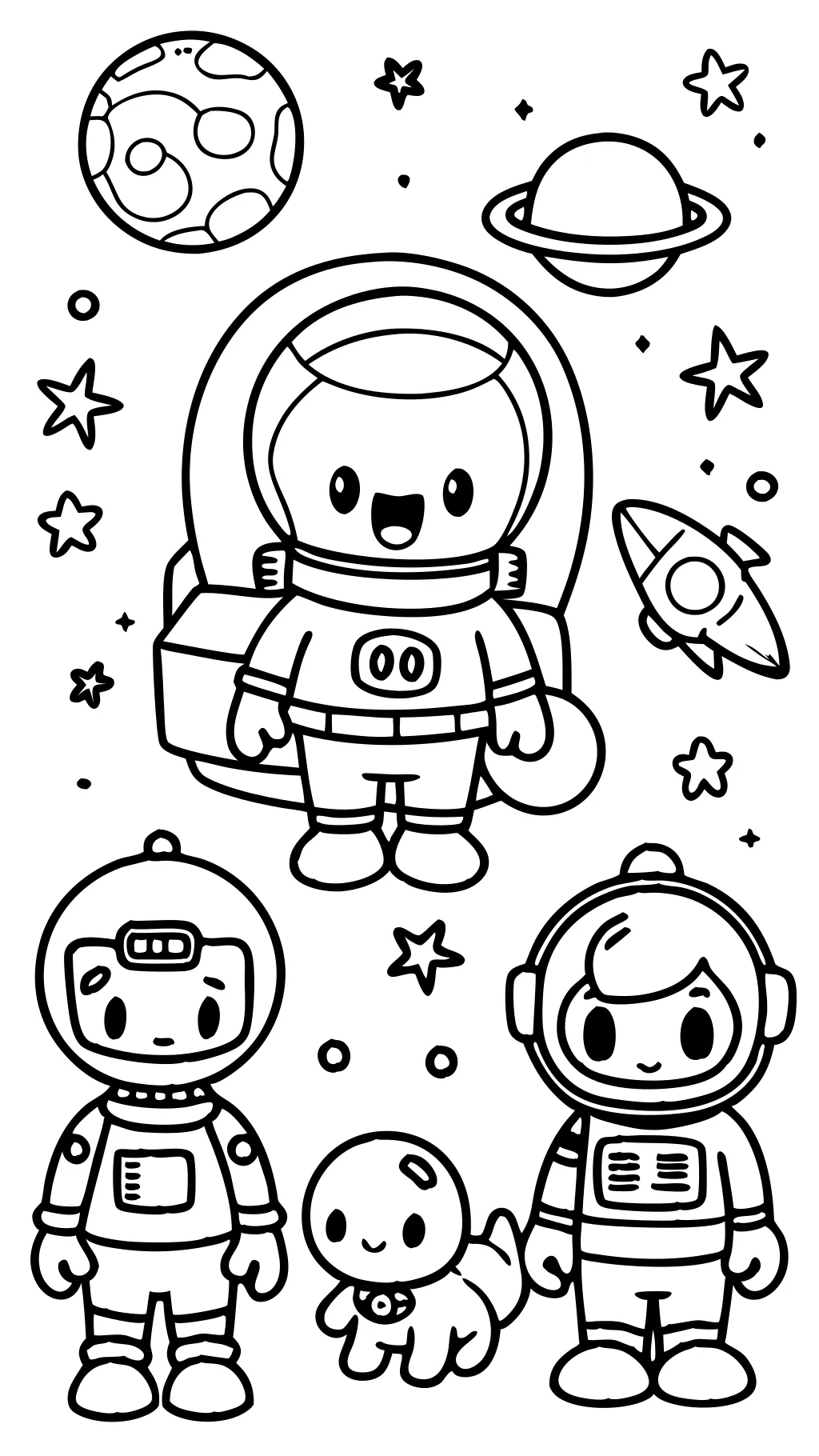 coloring page among us